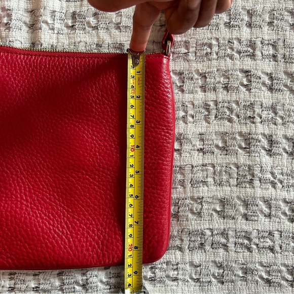 Cole Haan pebbled leather red cross body bag. Excellent condition. - Picture 7 of 8
